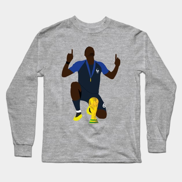 Paul Pogba Long Sleeve T-Shirt by CulturedVisuals